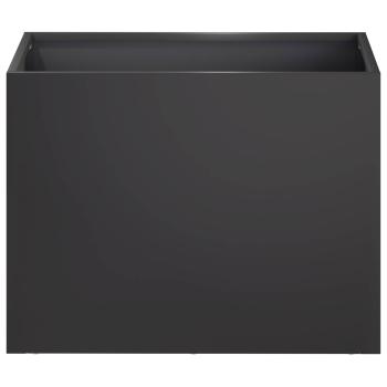 Garten-Pflanzgefäß 2 stk. Schwarz 40 x 30 x 30 cm