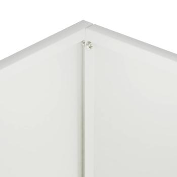 Garten-Pflanzgefäß Weiß 50 x 30 x 75 cm Kaltgewalzter Stahl