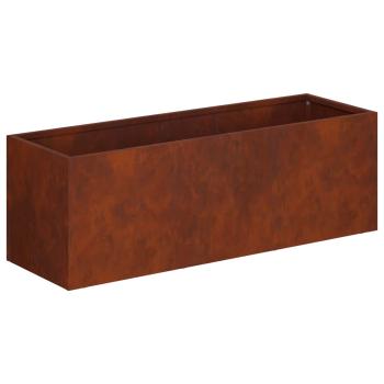 Garten-Pflanzgefäß Rostoptik 40 x 20 x 20 cm Wetterfeststahl