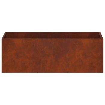 Garten-Pflanzgefäß 2 stk. Rostoptik 40 x 20 x 20 cm