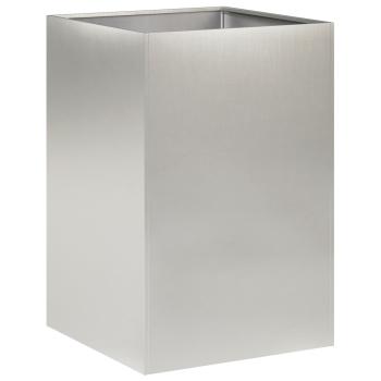 Garten-Pflanzgefäß Silber 50 x 50 x 75 cm Edelstahl