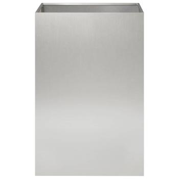 Garten-Pflanzgefäß Silber 50 x 50 x 75 cm Edelstahl