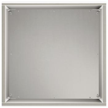 Garten-Pflanzgefäß 2 stk. Silber 40 x 40 x 50 cm Edelstahl