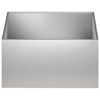 Garten-Pflanzgefäß Silber 100 x 100 x 40 cm Edelstahl