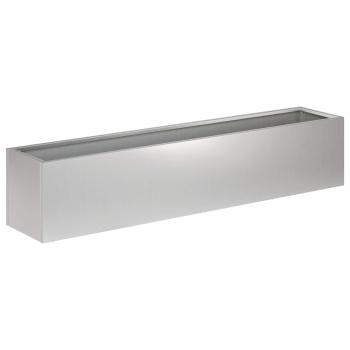 Garten-Pflanzgefäß Silber 80 x 20 x 20 cm Verzinkter Stahl