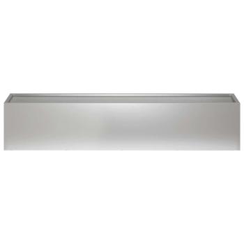 Garten-Pflanzgefäß Silber 80 x 20 x 20 cm Verzinkter Stahl