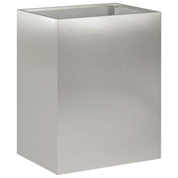 Garten-Pflanzgefäß Silber 40 x 30 x 40 cm Edelstahl