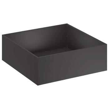 Garten-Pflanzgefäß Schwarz 60 x 60 x 20 cm Kaltgewalzter Stahl