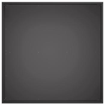 Garten-Pflanzgefäß Schwarz 60 x 60 x 20 cm Kaltgewalzter Stahl