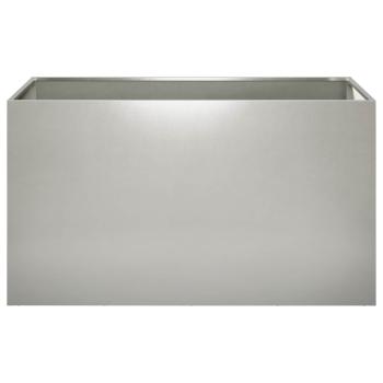 Garten-Pflanzgefäß Silber 80 x 50 x 50 cm Edelstahl