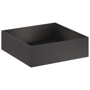 Garten-Pflanzgefäß 2 stk. Schwarz 80 x 80 x 30 cm