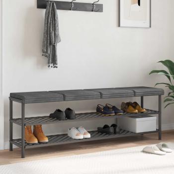 ARDEBO.de - Bankkissen 4 Stk. Plüschcord Hellgrau Tiefe 35 cm