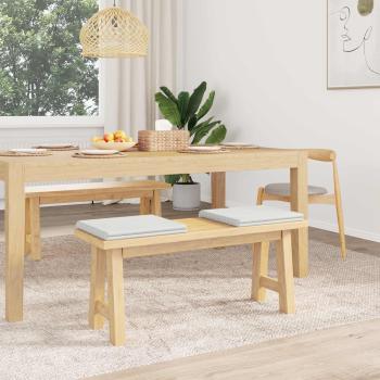 Bankkissen 2 stk. Plüschcord Creme Tiefe 35 cm
