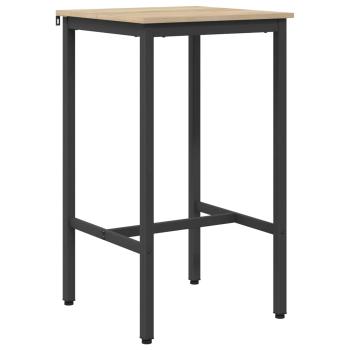 Bartisch 52 x 52 x 90 cm Holzwerkstoff Sonoma-Eiche