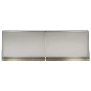 Stützmauer 2 stk. 60 x 12 x 40 cm Edelstahl Silber