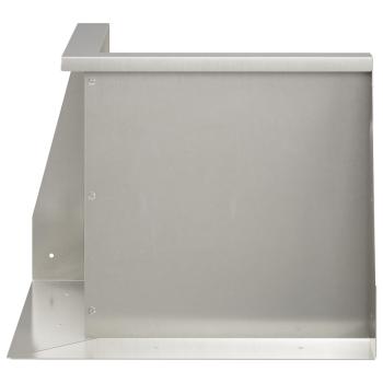 Stützmauer 50 x 50 x 40 cm Edelstahl Silber