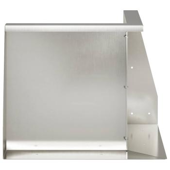 Stützmauer 50 x 50 x 40 cm Edelstahl Silber