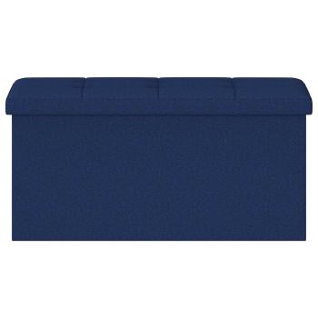 Klappbare Aufbewahrungsbank Blau 180 kg 80 L 77 x 38 x 38 cm