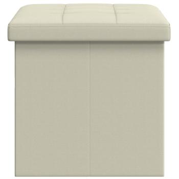 Klappbare Aufbewahrungsbank Weiß 180 kg 80 L 77 x 38 x 38 cm