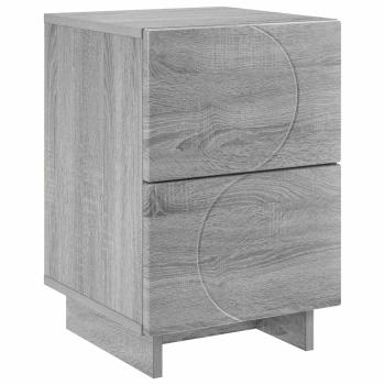 Nachttisch Sonoma-Grau 33,5 x 34,5 x 50 cm Holzwerkstoff