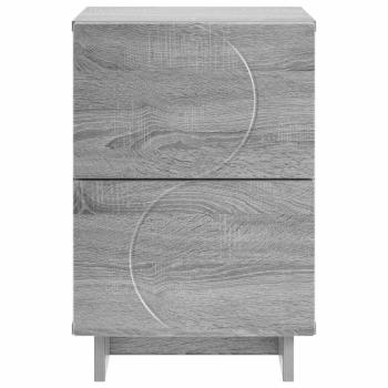 Nachttisch Sonoma-Grau 33,5 x 34,5 x 50 cm Holzwerkstoff