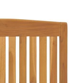 6-teiliges Set aus massivem Teakholz mit verstellbarer Rückenlehne