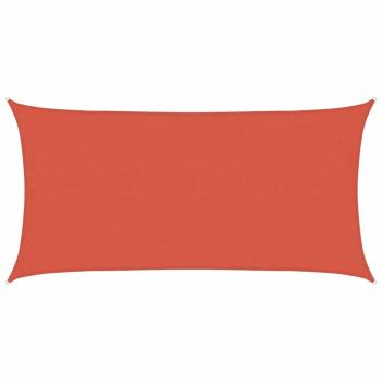 Sonnensegel 160 g/m² Terrakottarot 4x7 m HDPE