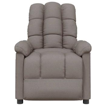 Massagesessel Taupe Stoff