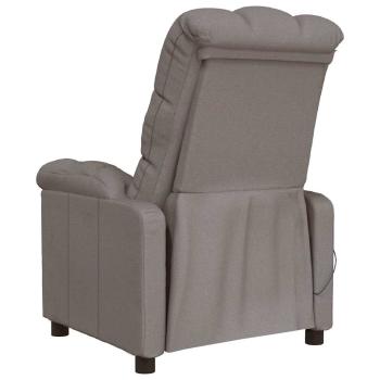 Massagesessel Taupe Stoff