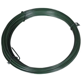 Zaun-Bindedraht 25 m 1,4/2 mm Stahl Grün