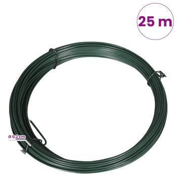 Zaun-Bindedraht 25 m 1,4/2 mm Stahl Grün