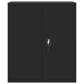 Aktenschrank Schwarz 90x40x105 cm Stahl