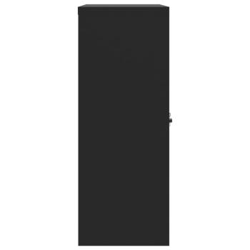 Aktenschrank Schwarz 90x40x105 cm Stahl