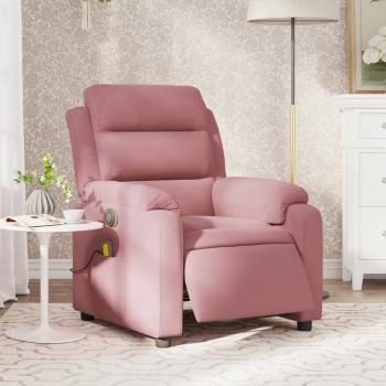 ARDEBO.de - Massagesessel Elektrisch Rosa Samt