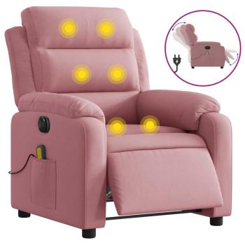 Massagesessel Elektrisch Rosa Samt