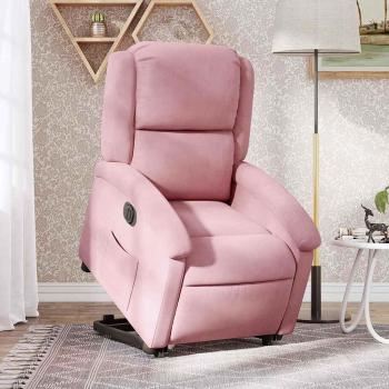 ARDEBO.de - Relaxsessel mit Aufstehhilfe Elektrisch Rosa Samt
