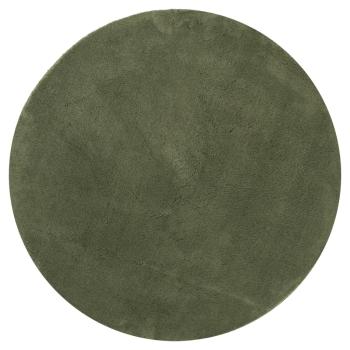 Rug HUARTE Green Ø 200 cm 100% Polyester Flach