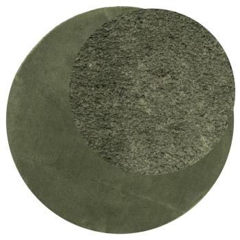 Rug HUARTE Green Ø 200 cm 100% Polyester Flach
