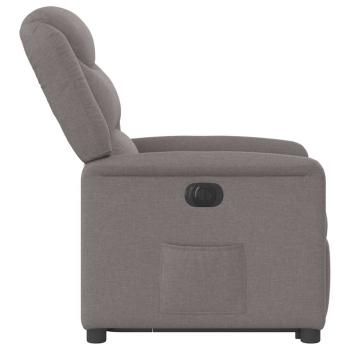 Relaxsessel mit Aufstehhilfe Elektrisch Taupe Stoff