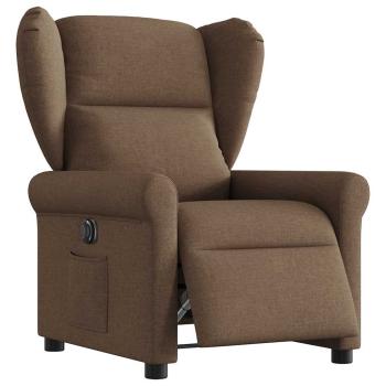 ARDEBO.de - Relaxsessel Elektrisch Braun Stoff