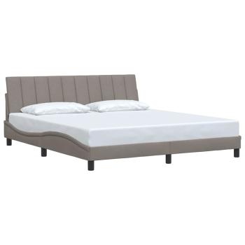 Bettgestell ohne Matratze "Hanko" Taupe 180x200 cm Stoff