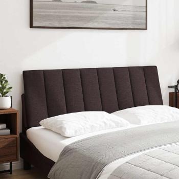 Kopfteil-Kissen "Hanko" Dunkelbraun 120 cm Stoff