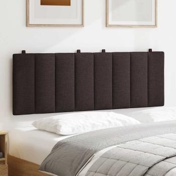 Kopfteil-Kissen "Hanko" Dunkelbraun 120 cm Stoff
