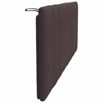 Kopfteil-Kissen "Hanko" Dunkelbraun 120 cm Stoff