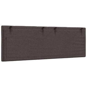 Kopfteil-Kissen "Hanko" Dunkelbraun 120 cm Stoff