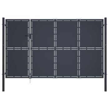 ARDEBO.de - Gartentor aus Stahl 350 x 200 cm Anthrazit