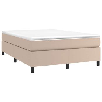 Boxspringbett Matratze Cappuccino-Braun 140x200cm Kunstleder