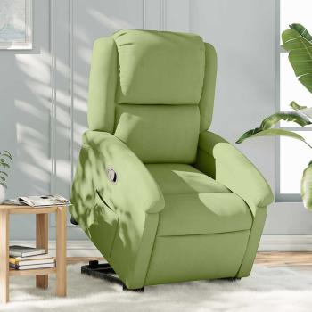 ARDEBO.de - Relaxsessel mit Aufstehhilfe Hellgrün Samt