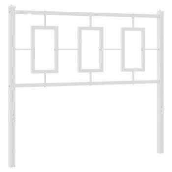 Ersatz-Kopfteil Metall Weiß 100 cm