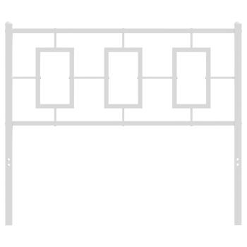 Ersatz-Kopfteil Metall Weiß 100 cm
